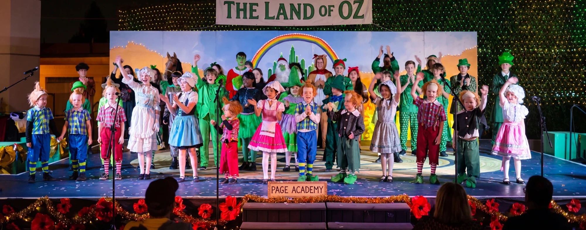 Page Academy students performing The Wizard of Oz